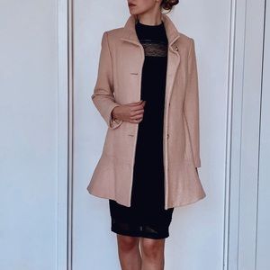 Ruffle Hem Coat